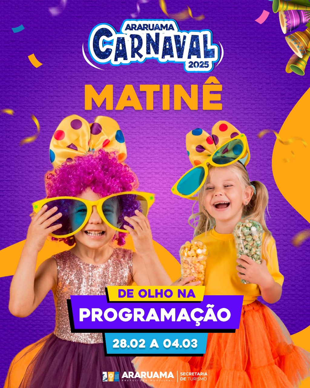 Bailinhos e matinês vão alegrar o Carnaval infantil em Araruama