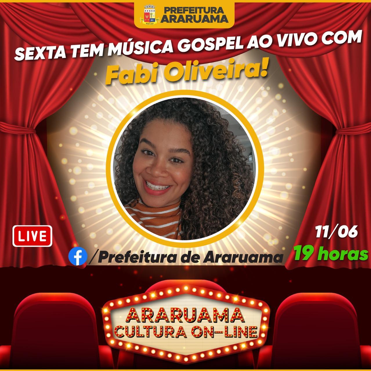 Sexta-feira tem show gospel no palco do “Araruama Cultura On-line“